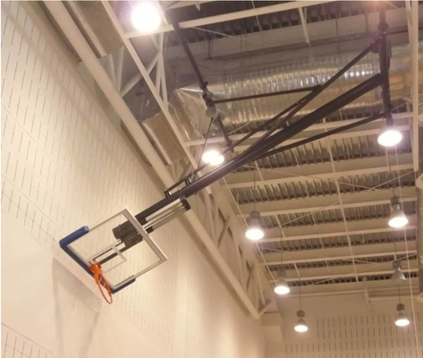 Aluminum Indoor Electric Basketball Hoop Ceiling Mounted