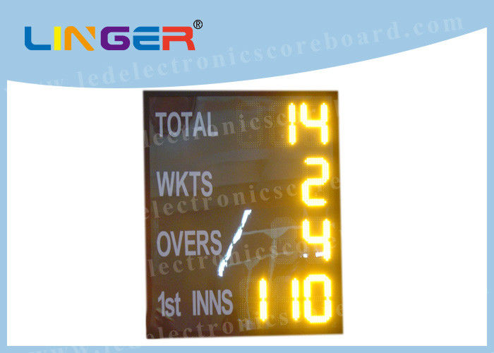 College Small Digital Scoreboard , Portable Digital Scoreboard Amber Color