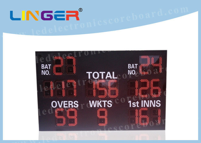 Professional LED Cricket Scoreboard With Brackets Hanging / Mounting Installation