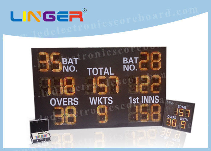 Iron / Steel Frame LED Cricket Scoreboard Remote Control 12 Inch 300mm Digit Height