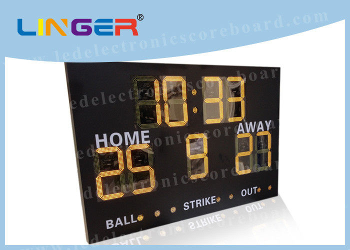 Electronic Baseball Scoreboards For Little League Wireless / Wire Software Controller