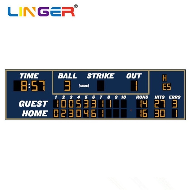 High Resolution LED Baseball Scoreboard ROHS High Brightness Wide Viewing Angle