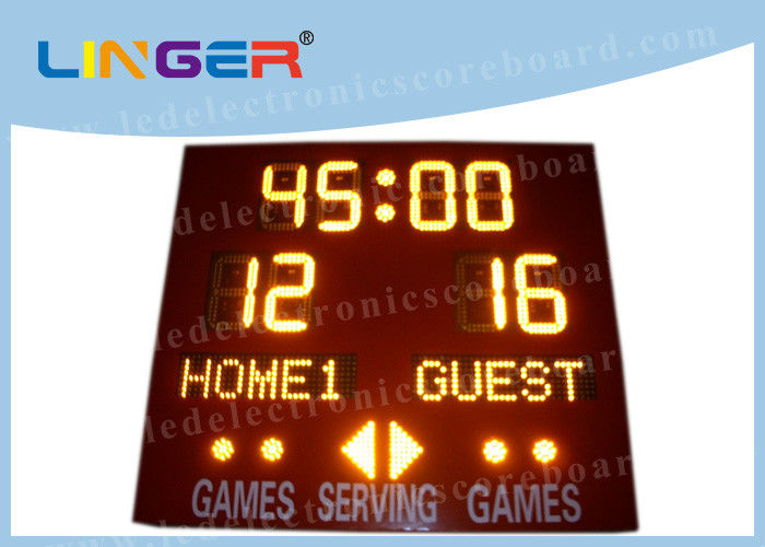 8inch Amber Digits With Red Color Cabinet Led Electronic Scoreboard for Softball Sport