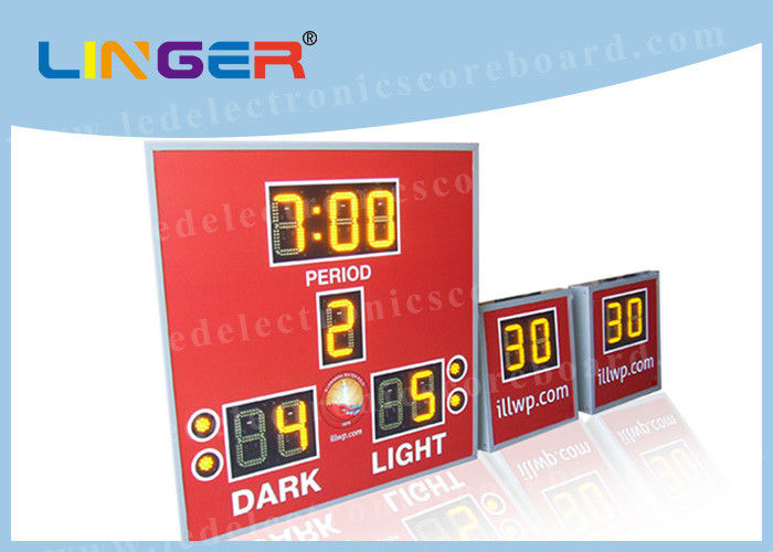 Amber Color With 8'' 200mm Digits Led Electronic Scoreboard With Countdown Shot Clock