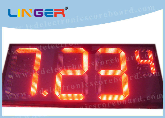 Personalized Gas Station Led Price Signs , Digital Number Display 110V ~ 240V