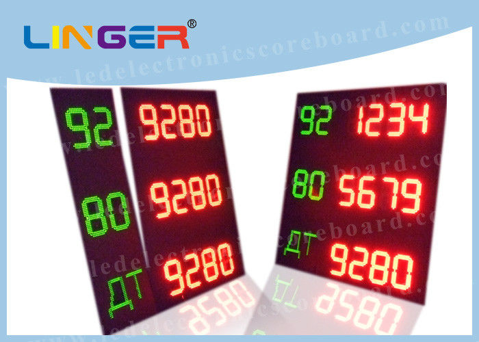 Several Lines LED Gas Price Sign With One Remote Controller CE / ROHS Approved