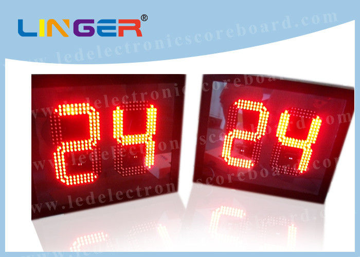 12 Inch 300mm 24 Second Shot Clock , Sports Countdown Timer Digital 88 X 2