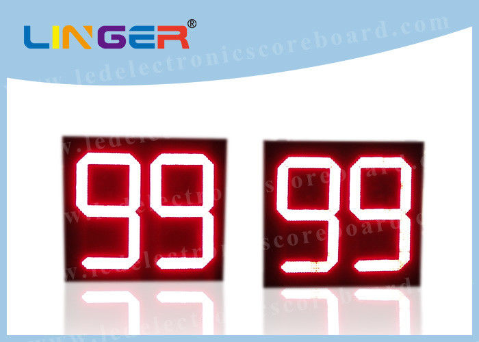20 Inch Red Color LED Countdown Timer For Basketball Scoreboard Easy Install