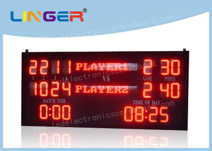 7 Segments LED Electronic Scoreboard For Outdoor Tennis OEM / ODM Available