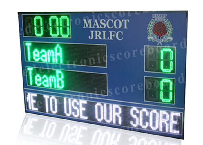 Multi - Sports Digital Score Board And Electronic LED Football Scoreboard In Green Color