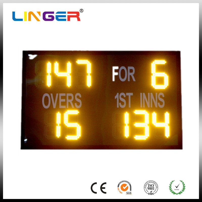 Outdoor Easy Operation Cricket Digital Scoreboard With 2 Years Warranty