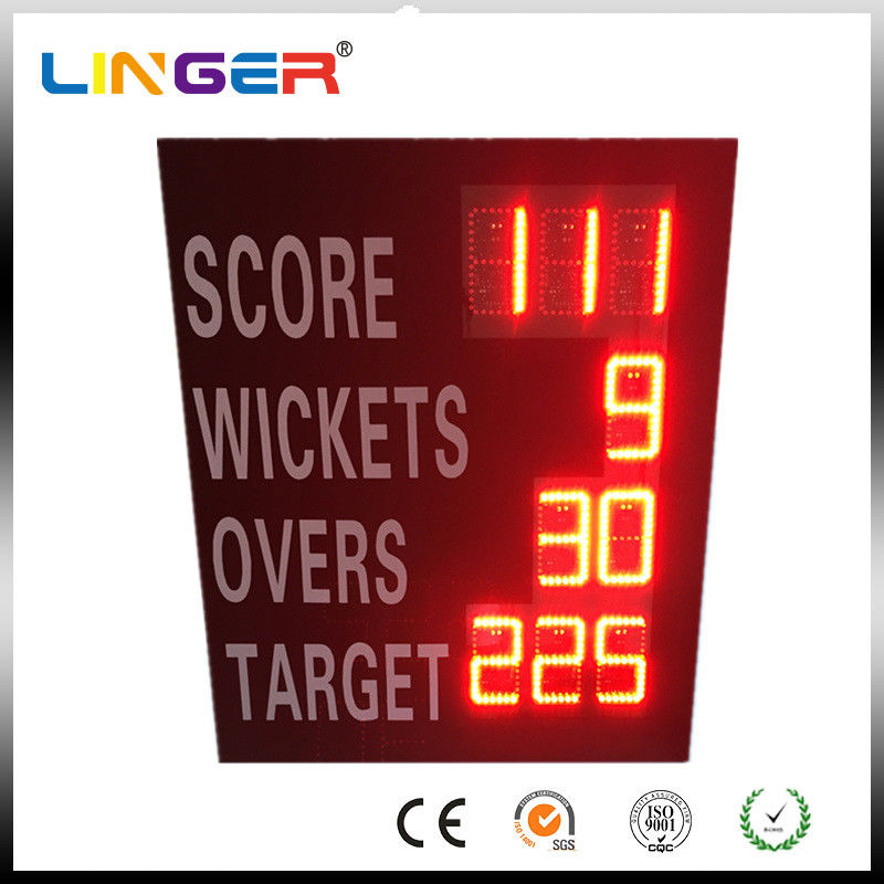 Waterproof Iron Cabinet Portable Electronic Cricket Scoreboard Low Power Consumption