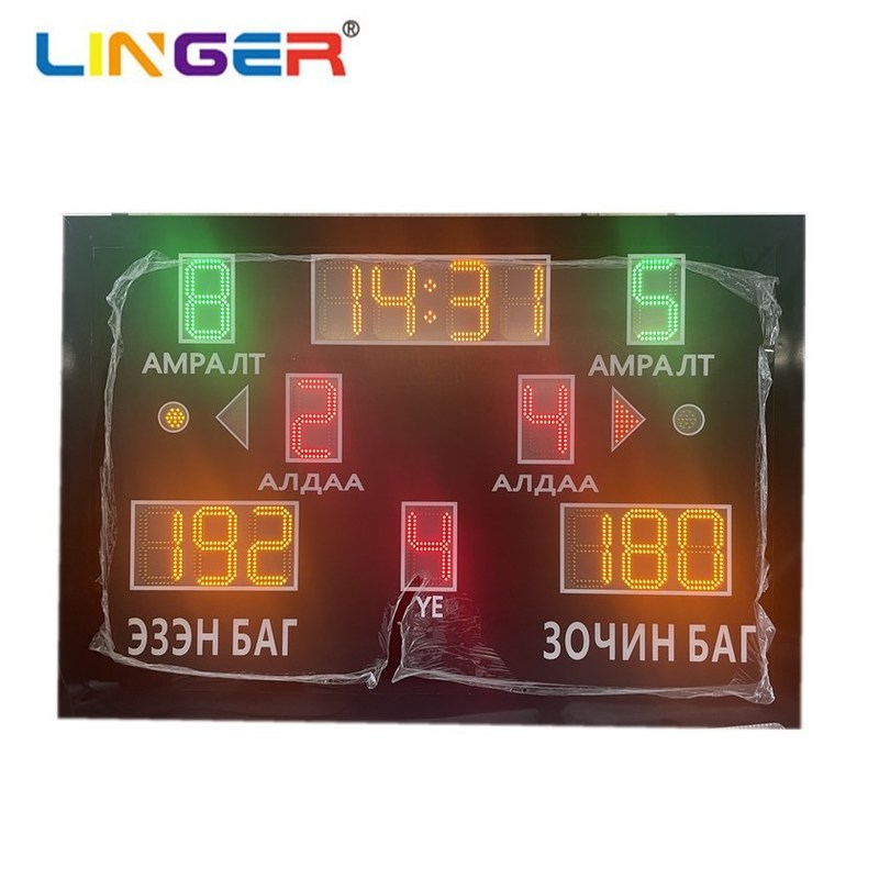 Easy-to-Operate LED Scoreboard for Multiple Sports (Basketball, Soccer, etc.)