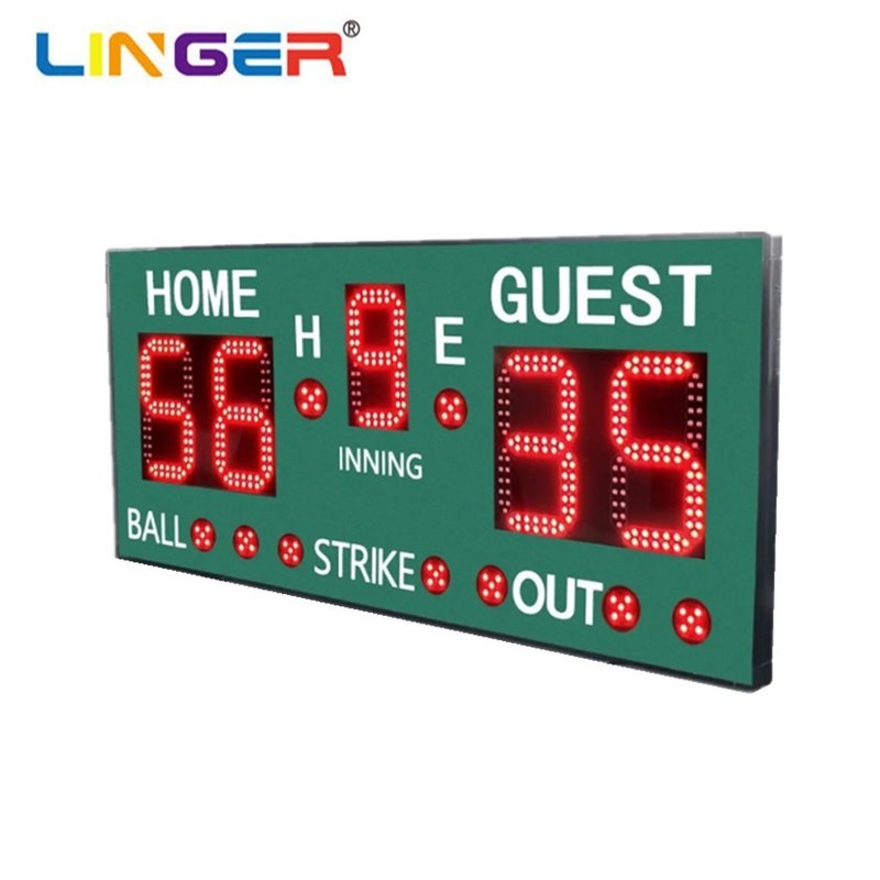 12inch PCB Digit Baseball Electronic Scoreboard in Red Color