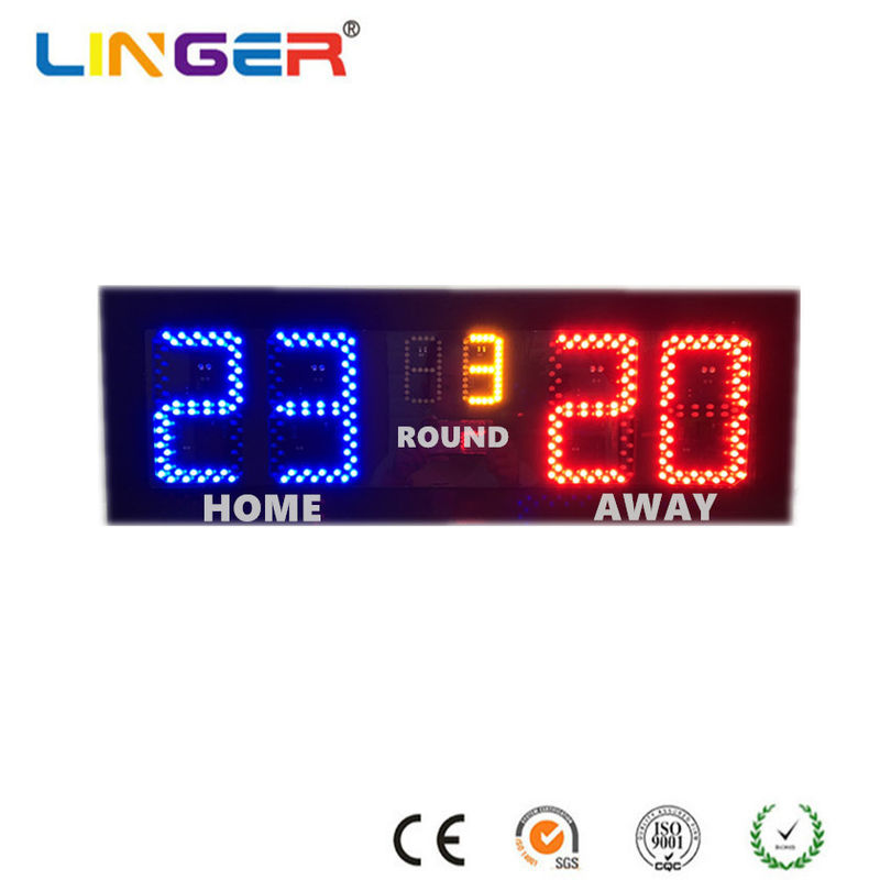 Badminton LED Electronic Scoreboard With 6 Inches Digits For Indoor Use
