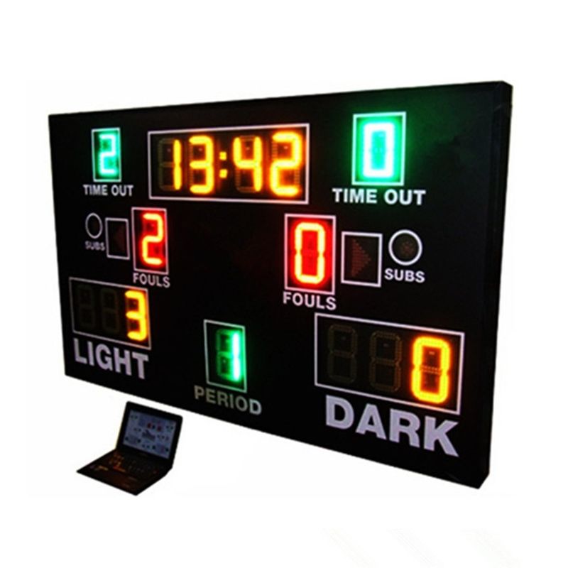 8'' 200mm Multi Sport Scoreboard , Basketball Digital Scoreboard Easy Install