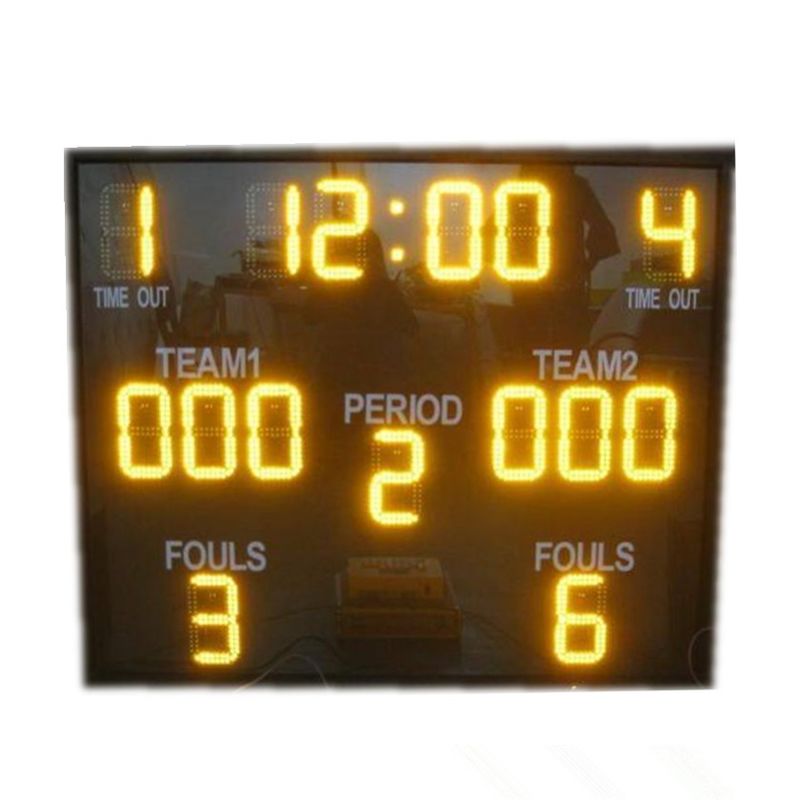 8'' 200mm Portable Scoreboard Basketball Electronic Scoreboard With Shot Clock 