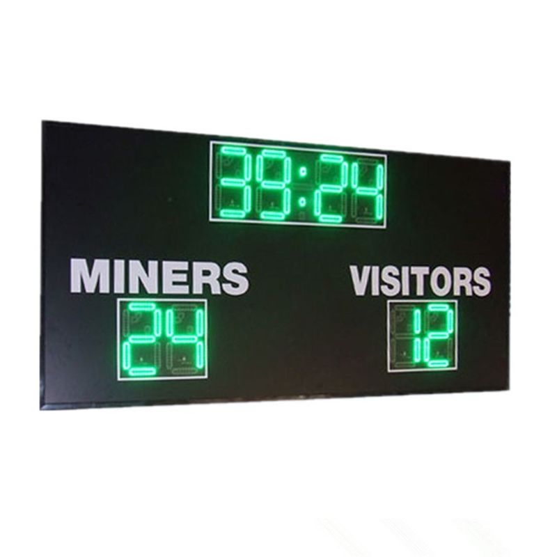 12'' Led Portable Scoreboard Football , Led Display Scoreboards Green Digit Color
