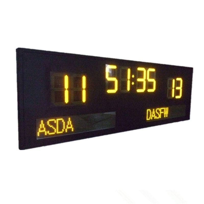 Outdoor Electronic 20'' Inch 500mm in Yellow Color LED Football Scoreboard for Stadium
