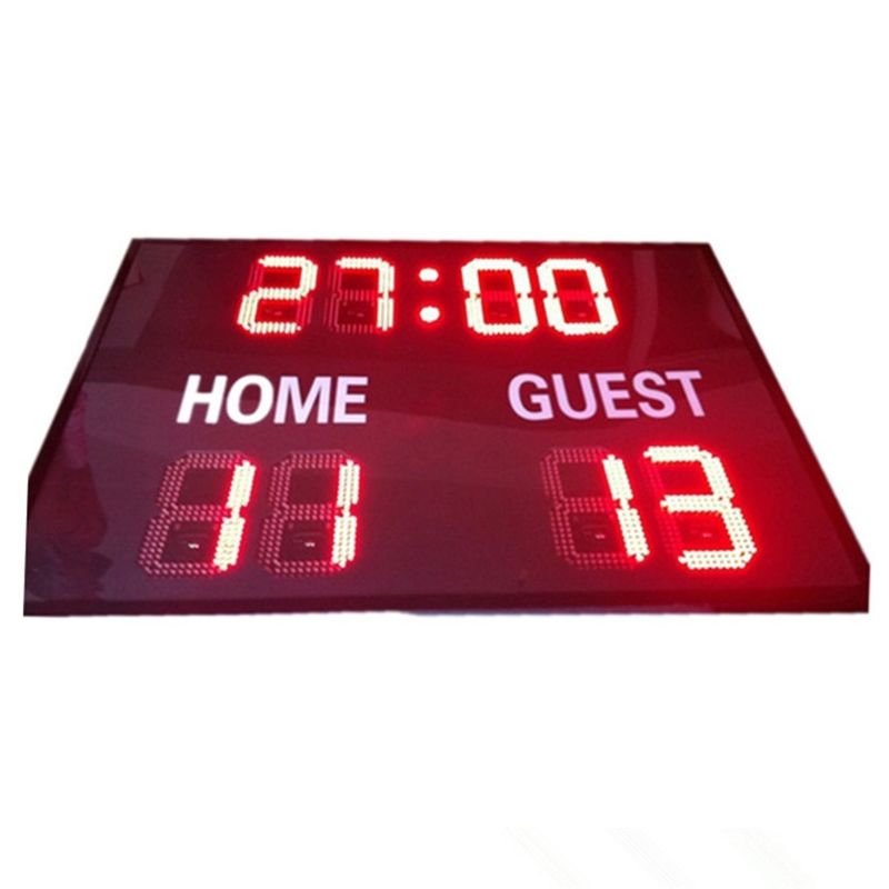 Eco Friendly Electronic Soccer Scoreboard , Led Soccer Scoreboard Single Red Color