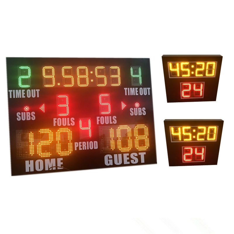 World Cup Same Type LED Basketball Scoreboard , Portable Basketball Scoreboard