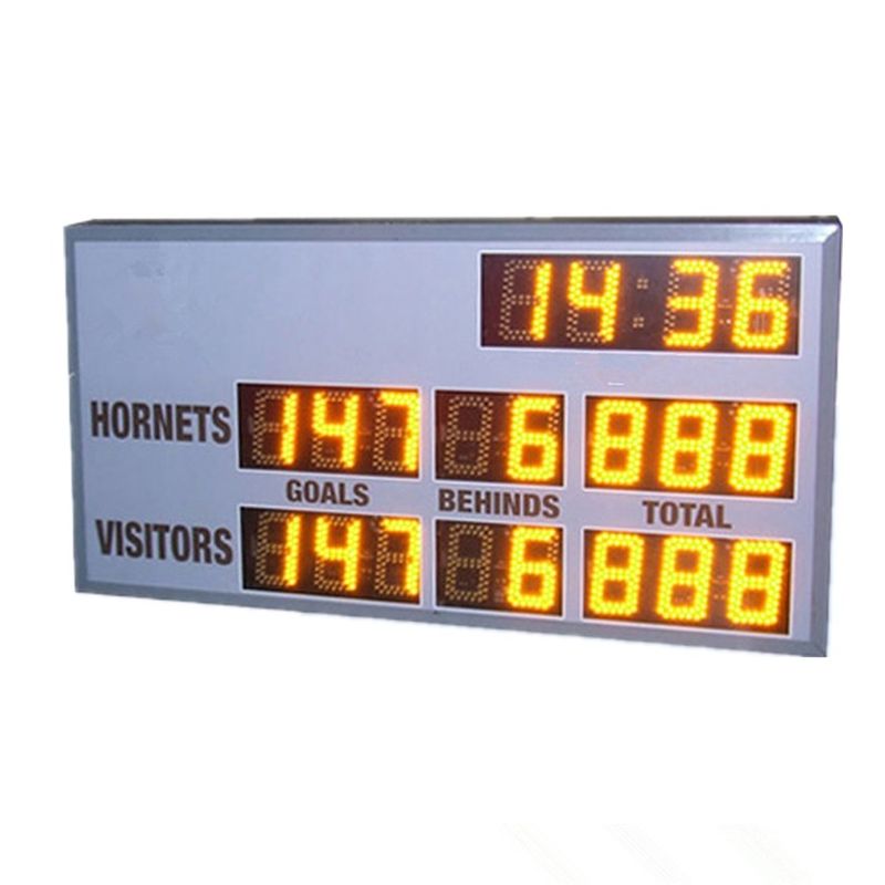 Small Model AFL Electronic Scoreboard 60cm X 120cm X 10cm With 6 Inch Digits