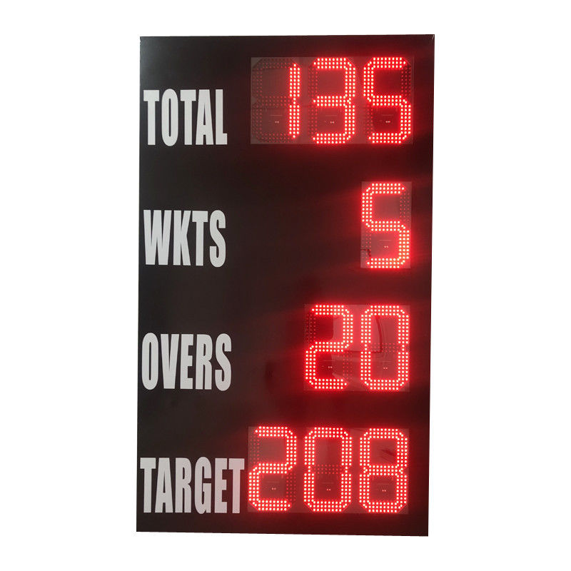 CE Multi Function Cricket Digital Scoreboard For Long Control Distance
