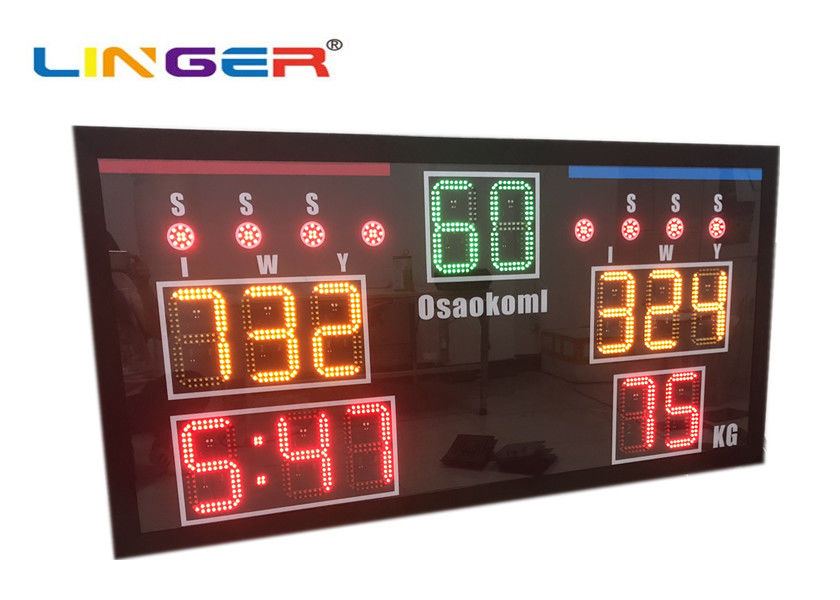 Mist Led Diodes Wresting Electronic Scoreboard With Moving Stand