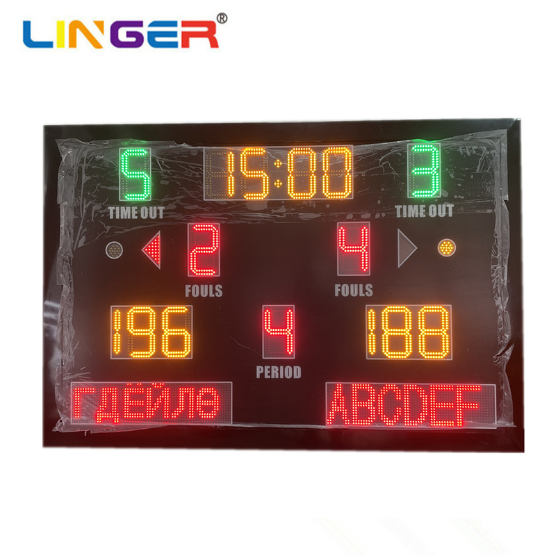 8'' 200mm LED Basketball Scoreboard With Mongolian Language
