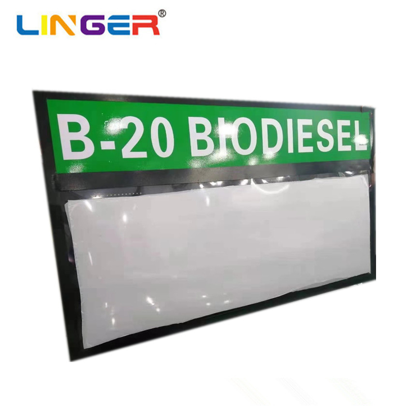 UV Acrylic Board LED Gas Price Sign Green Color 12'' 300mm