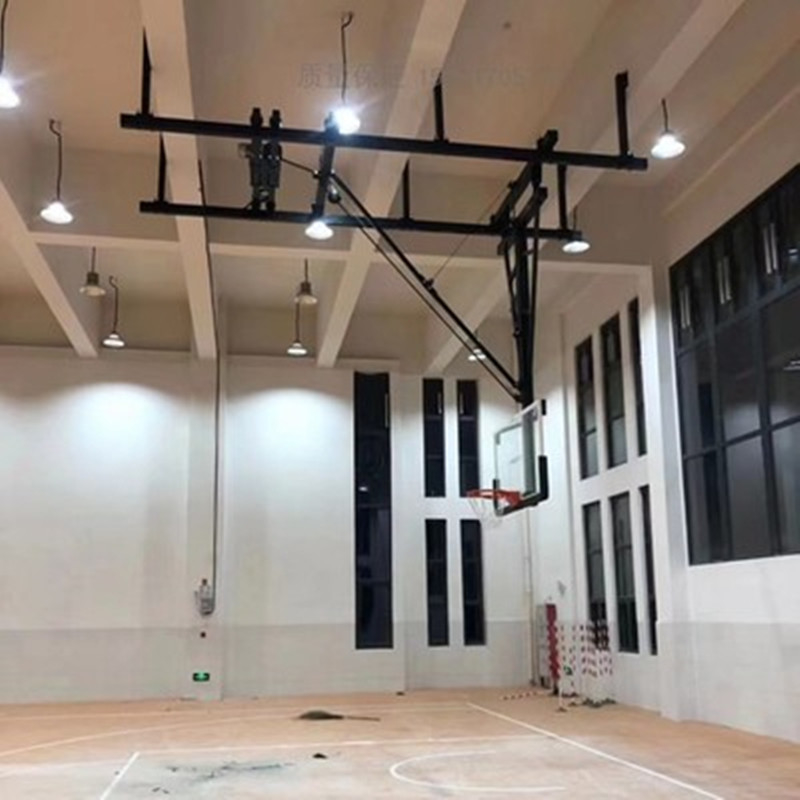 Aluminum Non Electric Basketball Hoop Ceiling Mounted